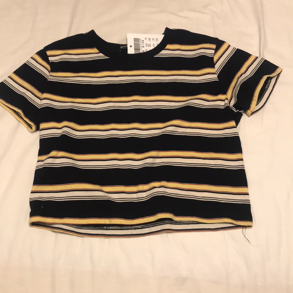 BRANDY MELVILLE cropped stripped shirt